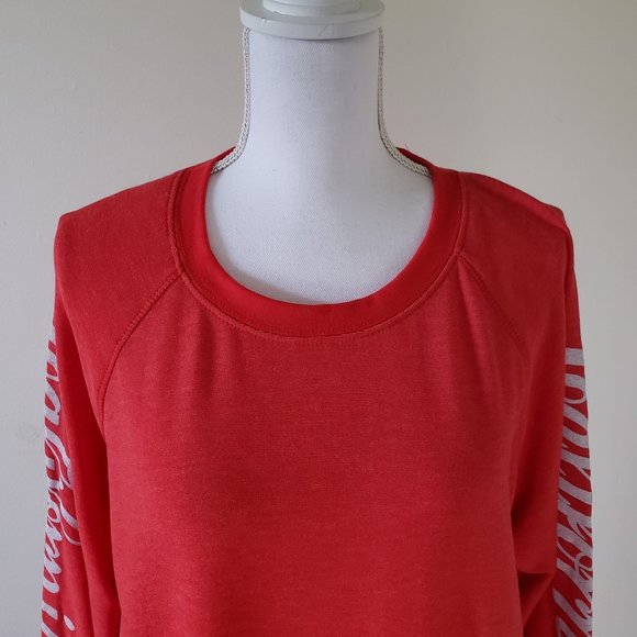 UO PST So Soft Californi Sweatshirt Red Size Small - Picture 8 of 13